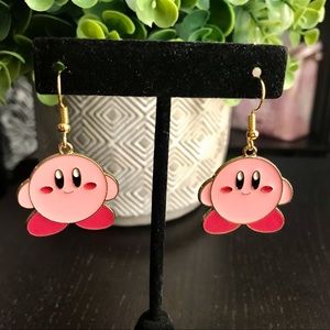 ANY 2 FOR 15✨KIRBY Gold Enamel Drop Earrings💗✨